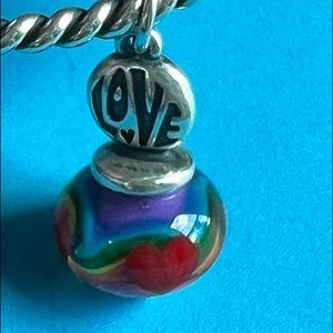 James Avery Love Tie-dye Art Glass